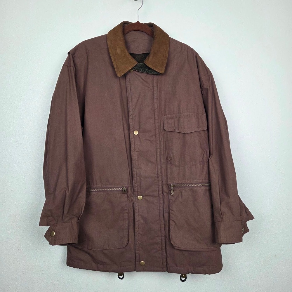 Jacket Newport Harbor Mens Large Brown Wool Liner Barn Coat 2203-59